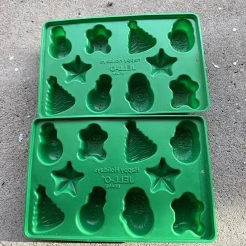 2 Jello Shot Jiggler Christmas Molds